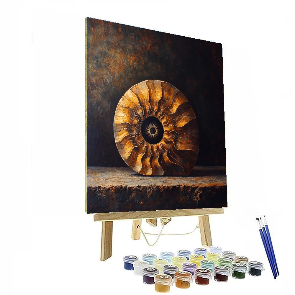 Caravaggio Inspired Fossil Reliquary paint by numbers