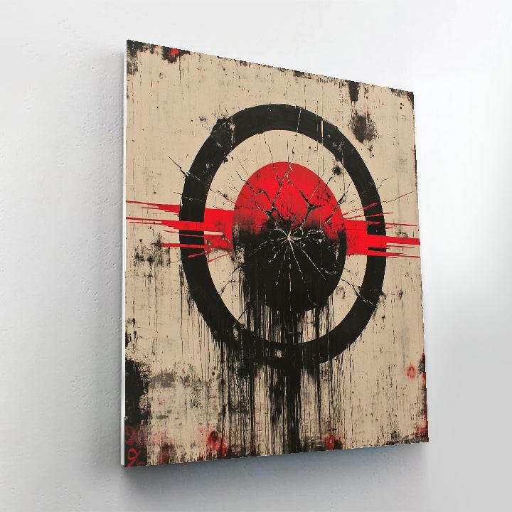 Banksy Inspired Environmental Alarm Number painting