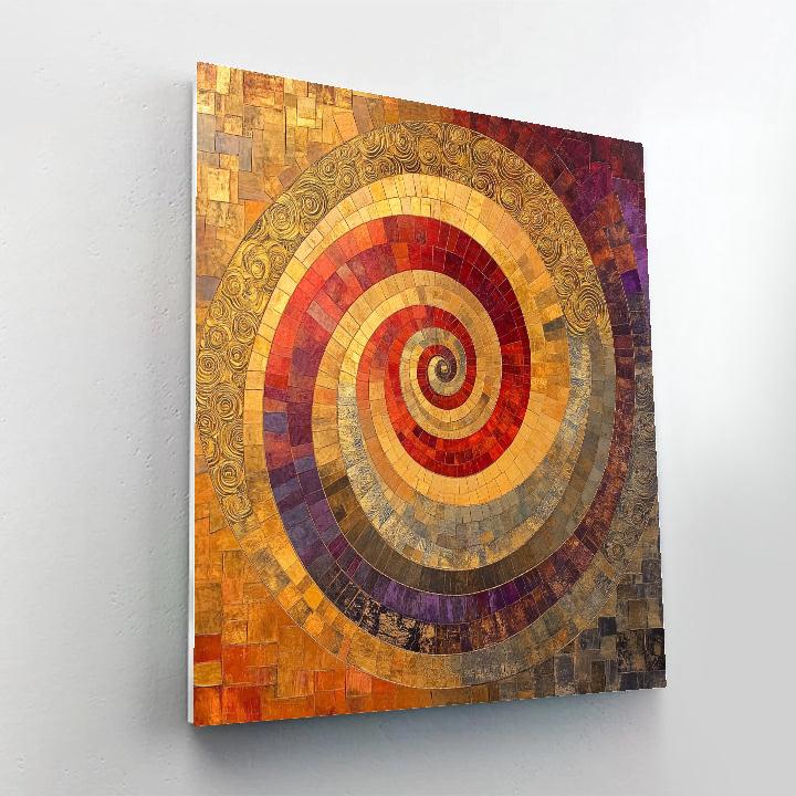 Gustav Klimt Inspired Echoes Of Time painting number kit