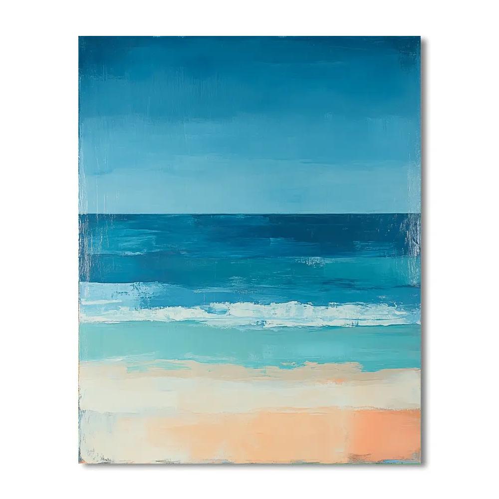 Mark Rothko Inspired Oceanic Dusk DIY paint by numbers
