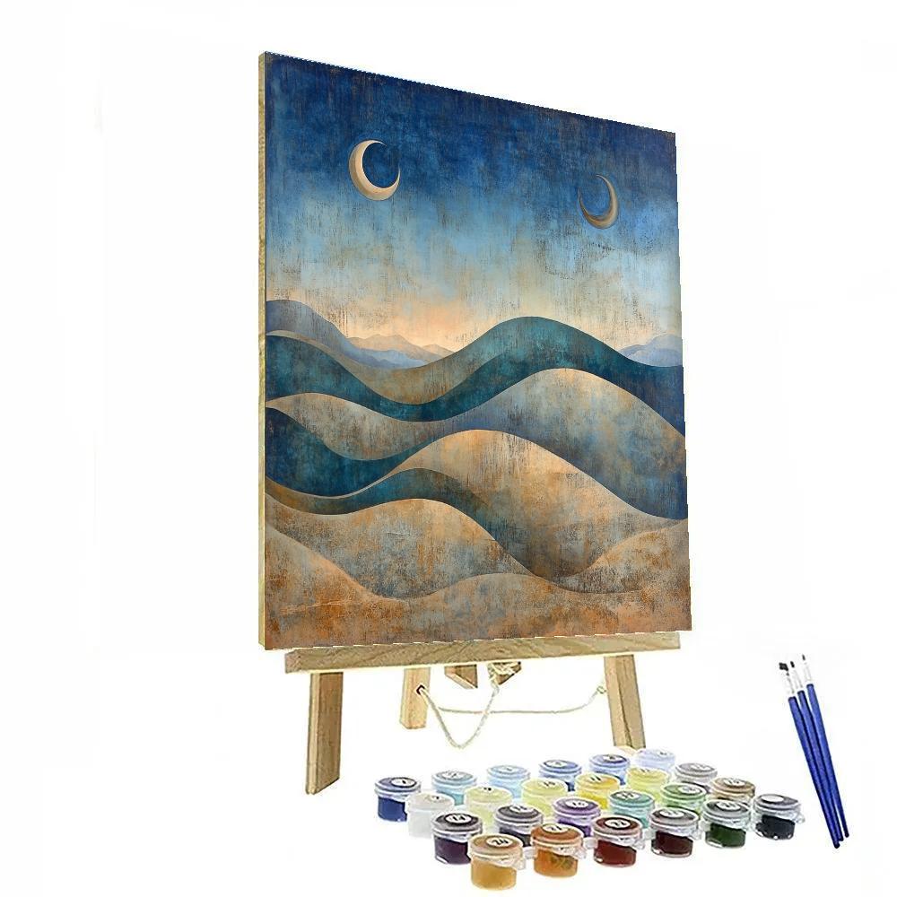 Max Ernst Inspired Dreaming Dunes Paint by numbers kits