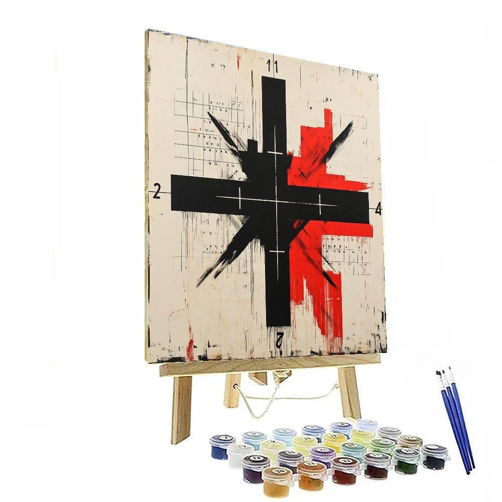 Banksy Inspired Anti War Number painting