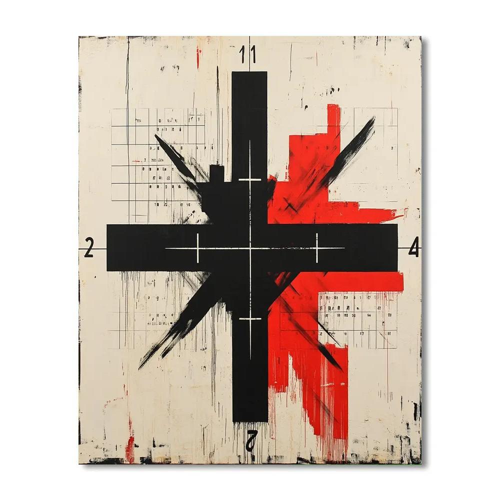 Banksy Inspired Anti War Number painting