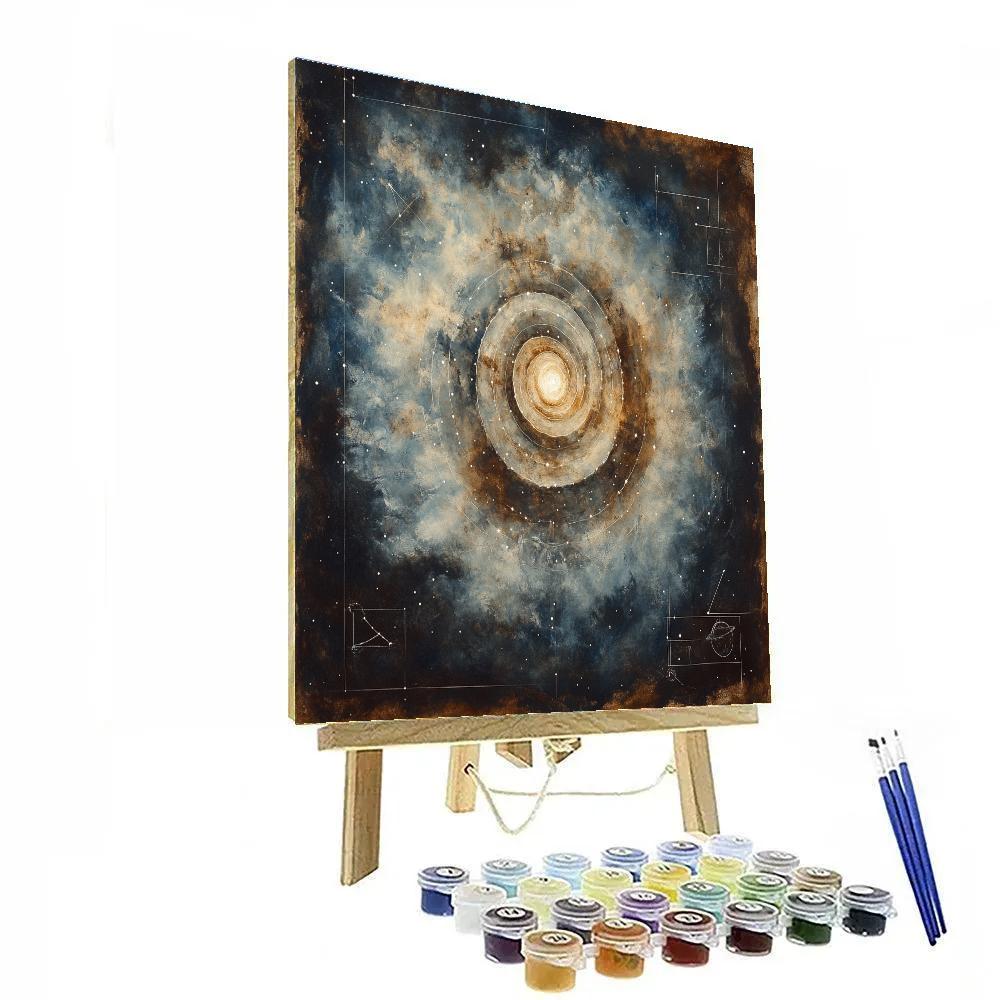 Michelangelo Inspired Nebular Coffer Number painting