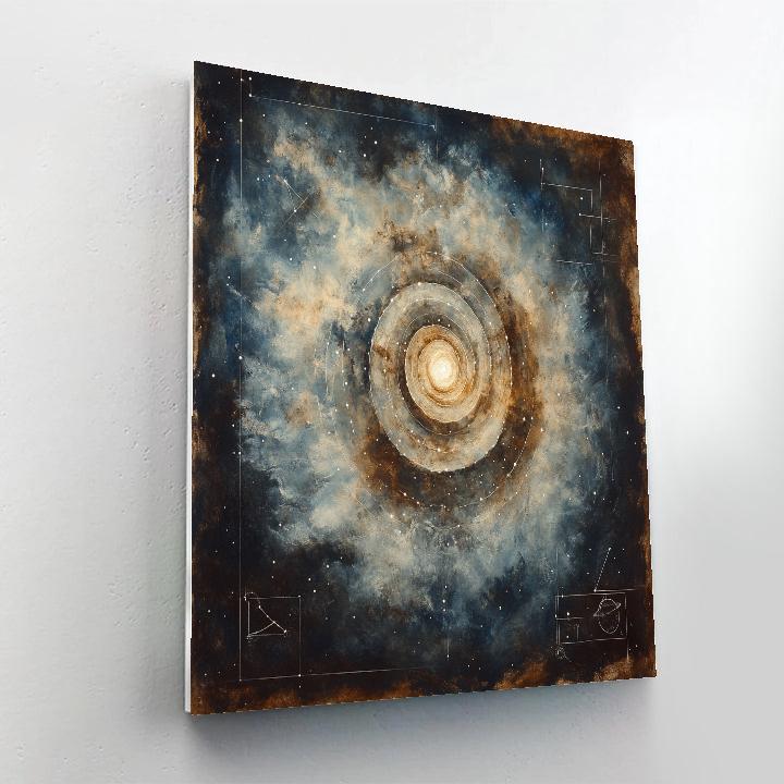 Michelangelo Inspired Nebular Coffer Number painting