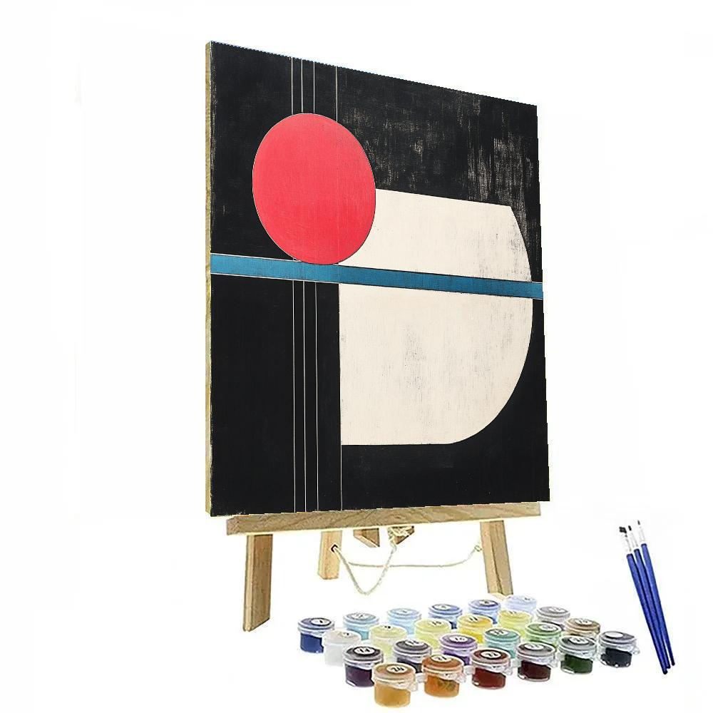 Kazimir Malevich Inspired Cosmic Geometry Paint by numbers art