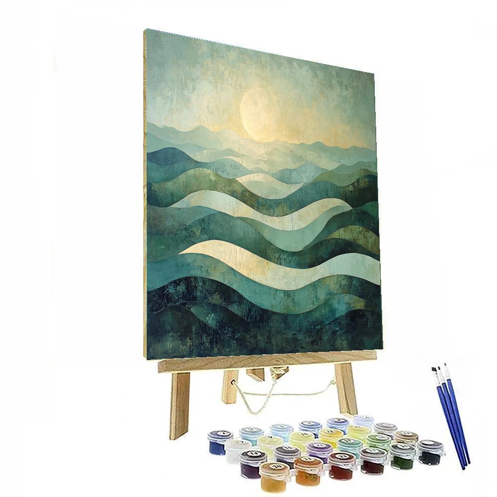 Max Ernst Inspired Ocean Of Echoes Number painting