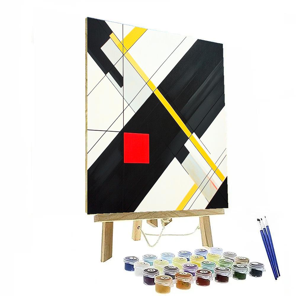 Kazimir Malevich Inspired Urban Grid Painting by numbers kit