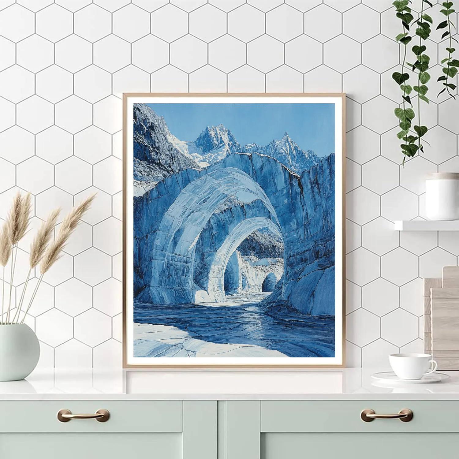 Michelangelo Inspired Glacial Cathedral Painting by numbers kit