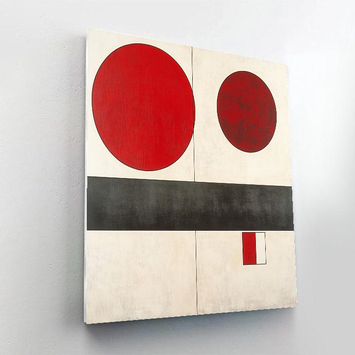 Kazimir Malevich Inspired Silent Movement paint by numbers