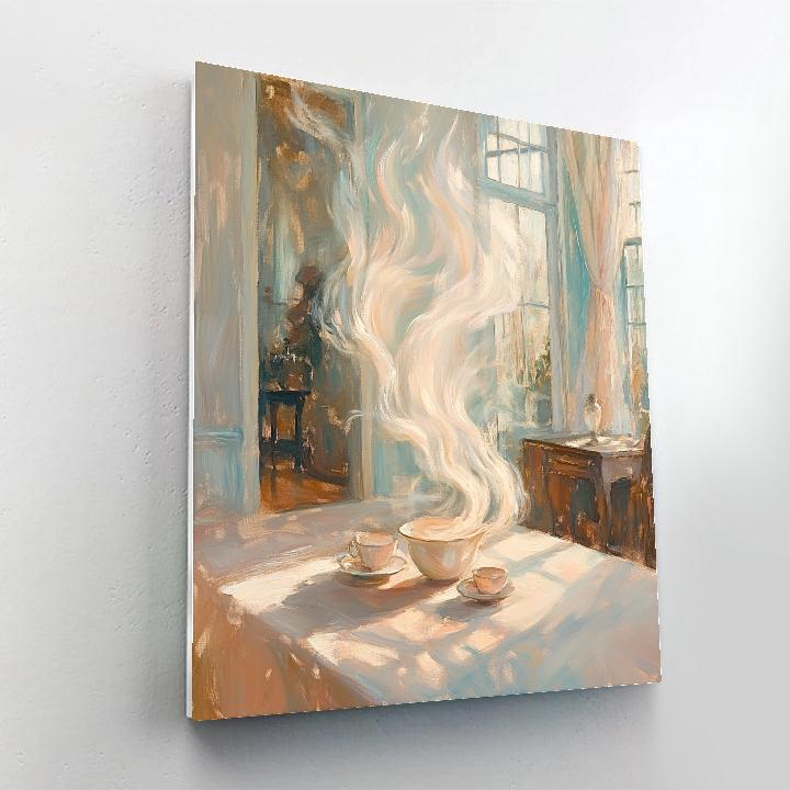 Edgar Degas Inspired Morning Tea Steam DIY paint by numbers