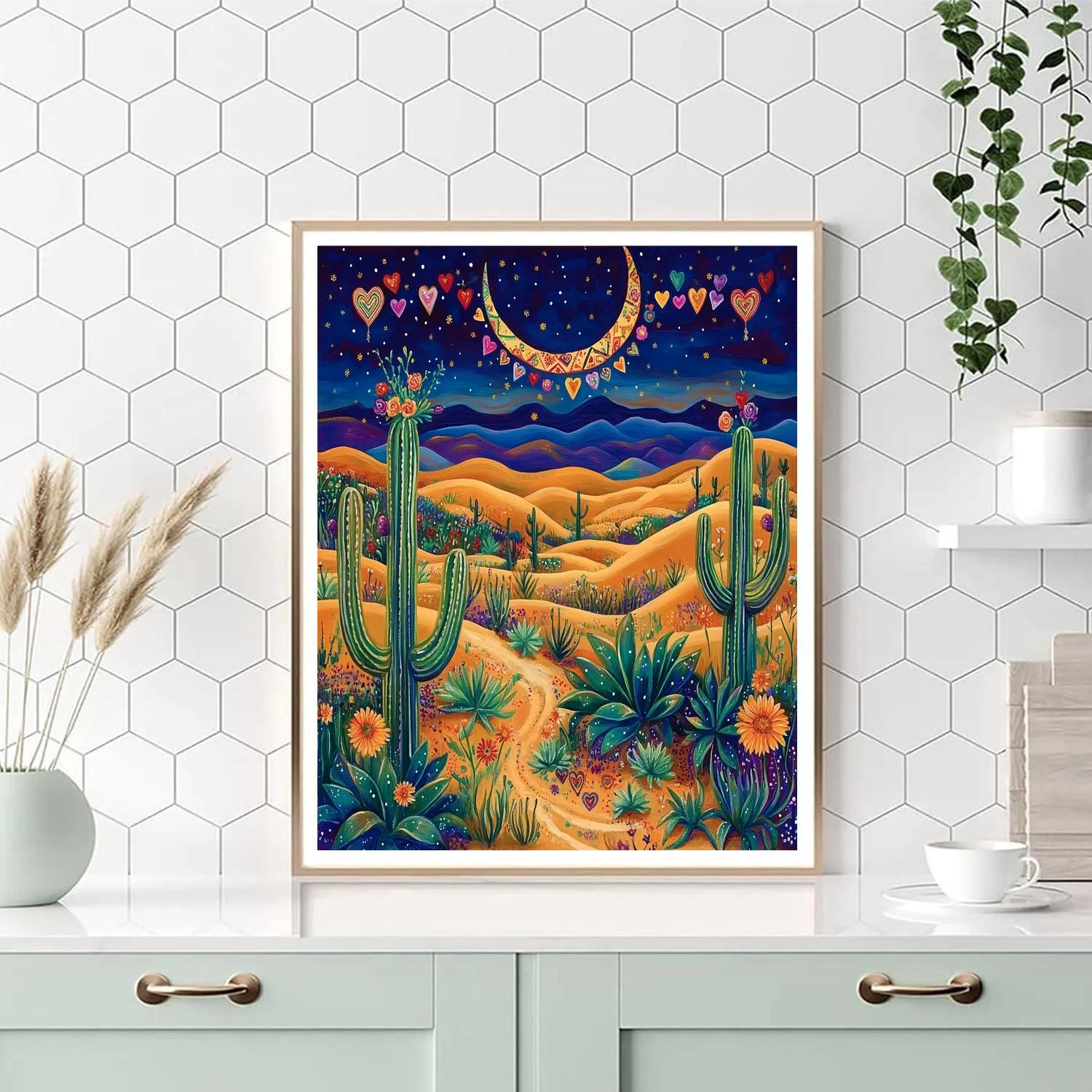 Frida Kahlo Inspired Desert Of Memories Paint by numbers kits