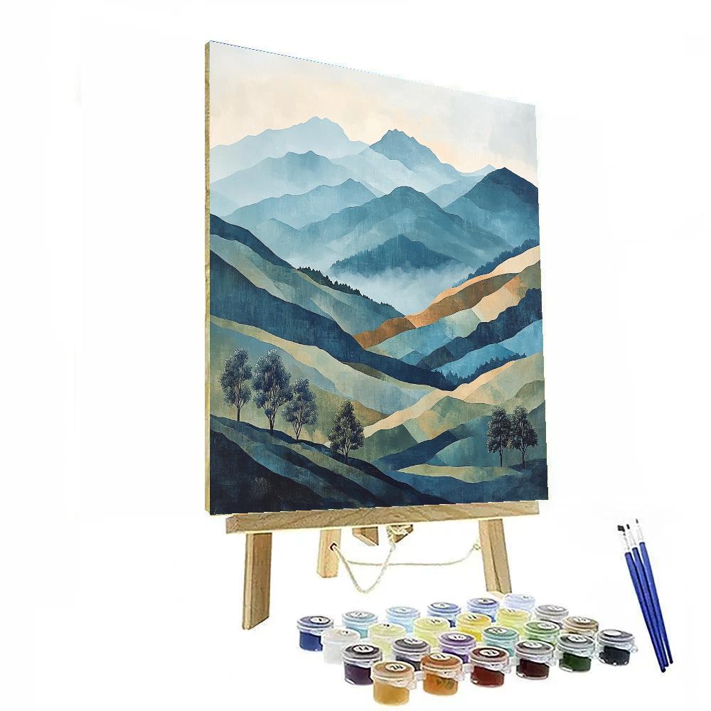 Paul Cézanne Inspired Mountain Harmony Painting by numbers kit