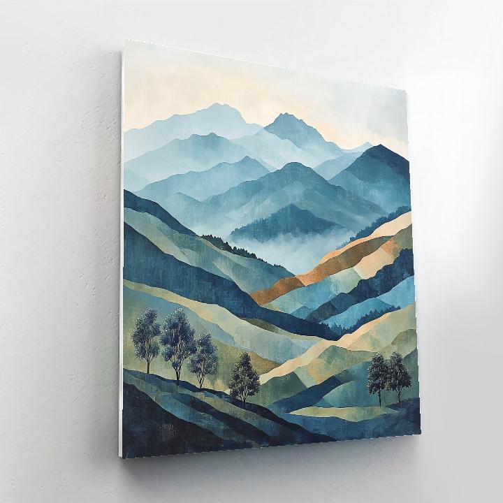 Paul Cézanne Inspired Mountain Harmony Painting by numbers kit