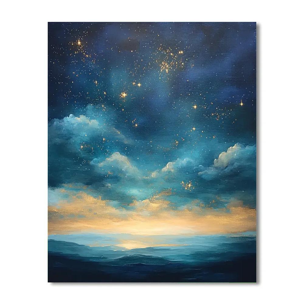 Paul Cézanne Inspired Celestial Stillness painting number kit