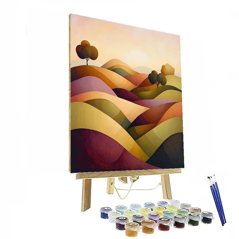 Paul Cézanne Inspired Geometric Dawn Painting by numbers kit
