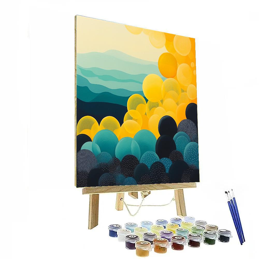 Yayoi Kusama Inspired Infinite Ocean Of Orbs DIY paint by numbers