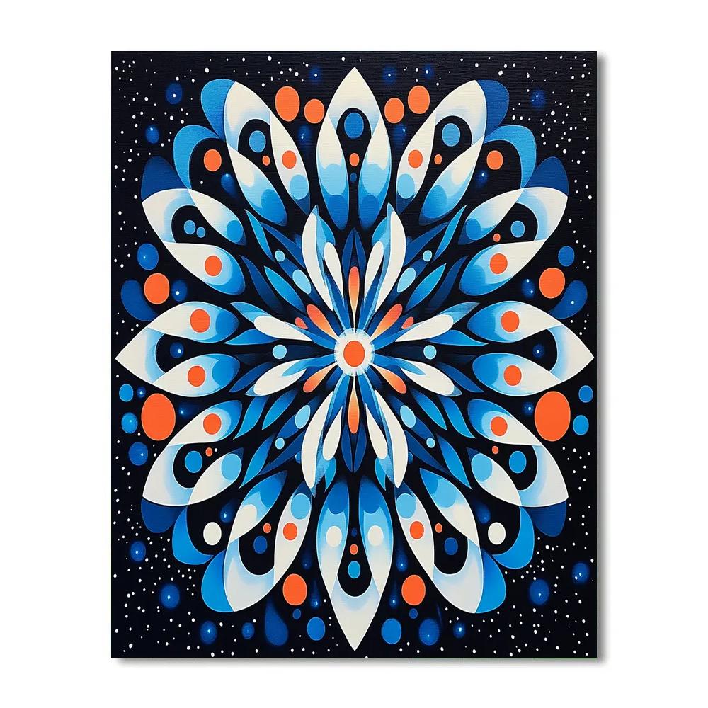 Yayoi Kusama Inspired Nebula Loop Mandala paint by number