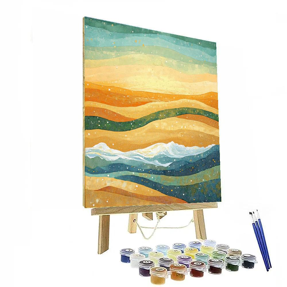 Georges Seurat Inspired Oceanic Dune Atmosphere paint by color