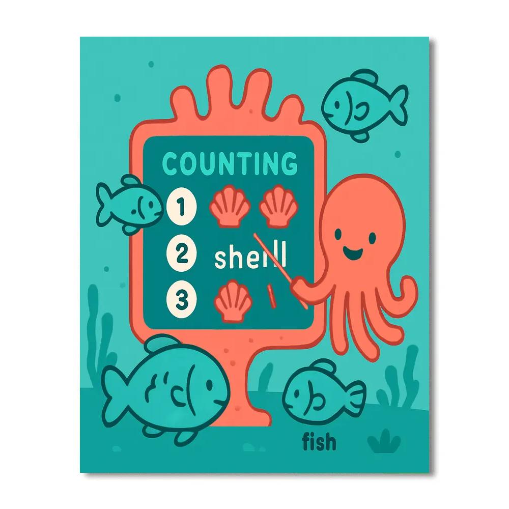 Underwater Learning Reef paint by number