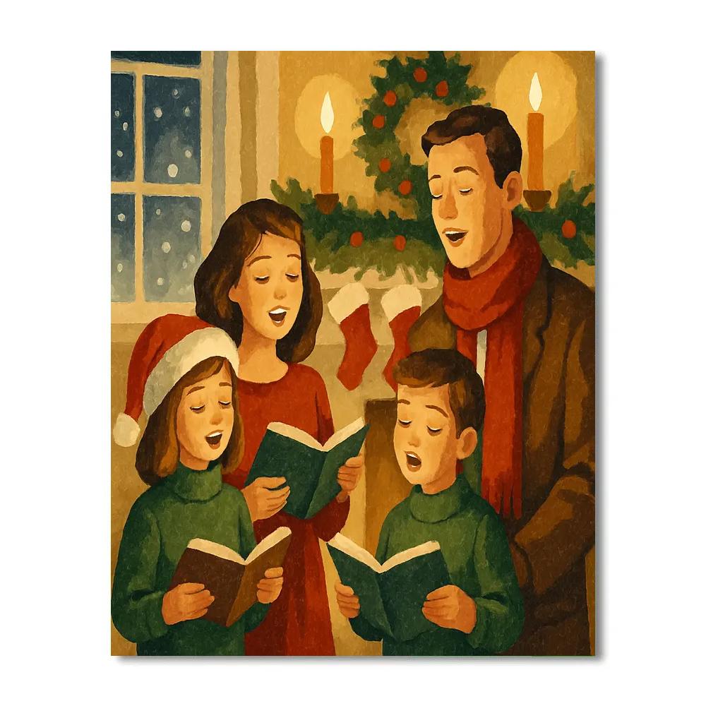 Hearthside Carol painting number kit