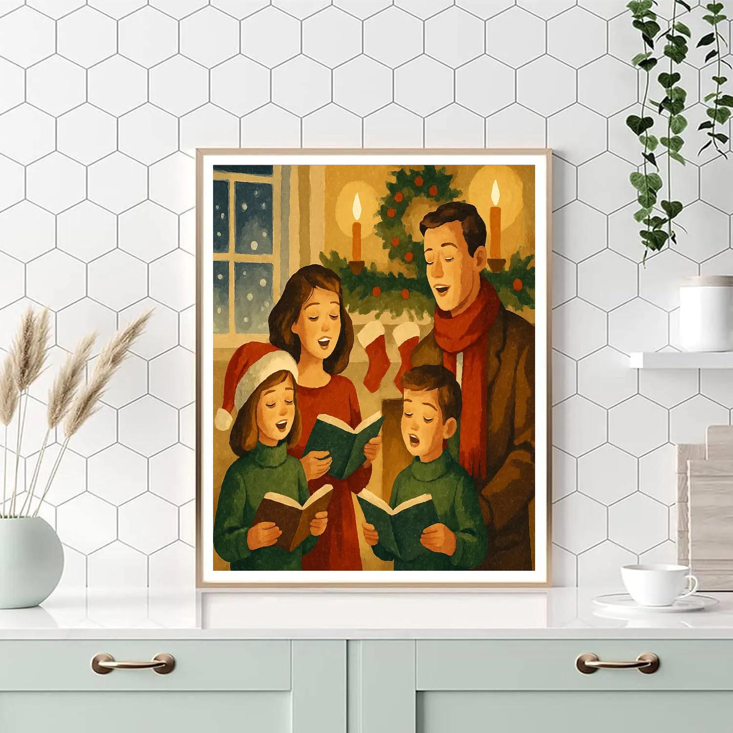 Hearthside Carol painting number kit