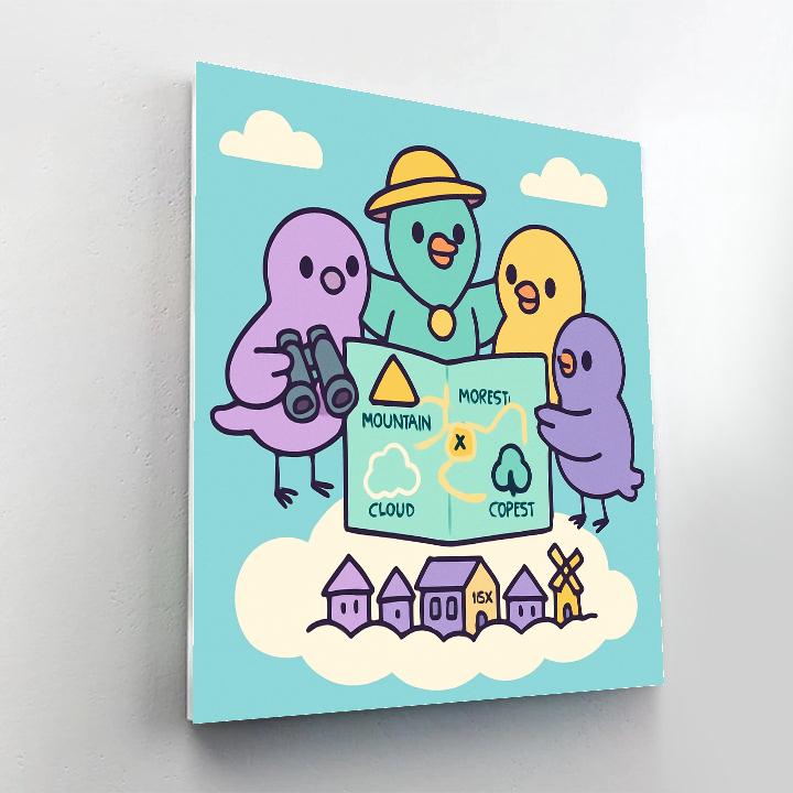 Cloud City Bird Club Paint by numbers kits