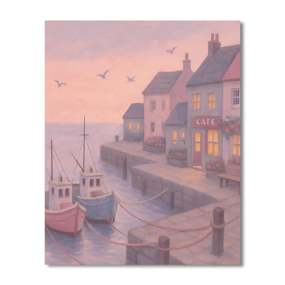 Marina Mornings In Pastel paint by number
