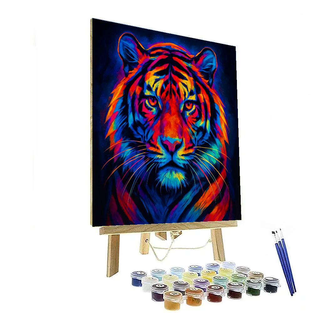 Aurora Tiger Mosaic painting number kit