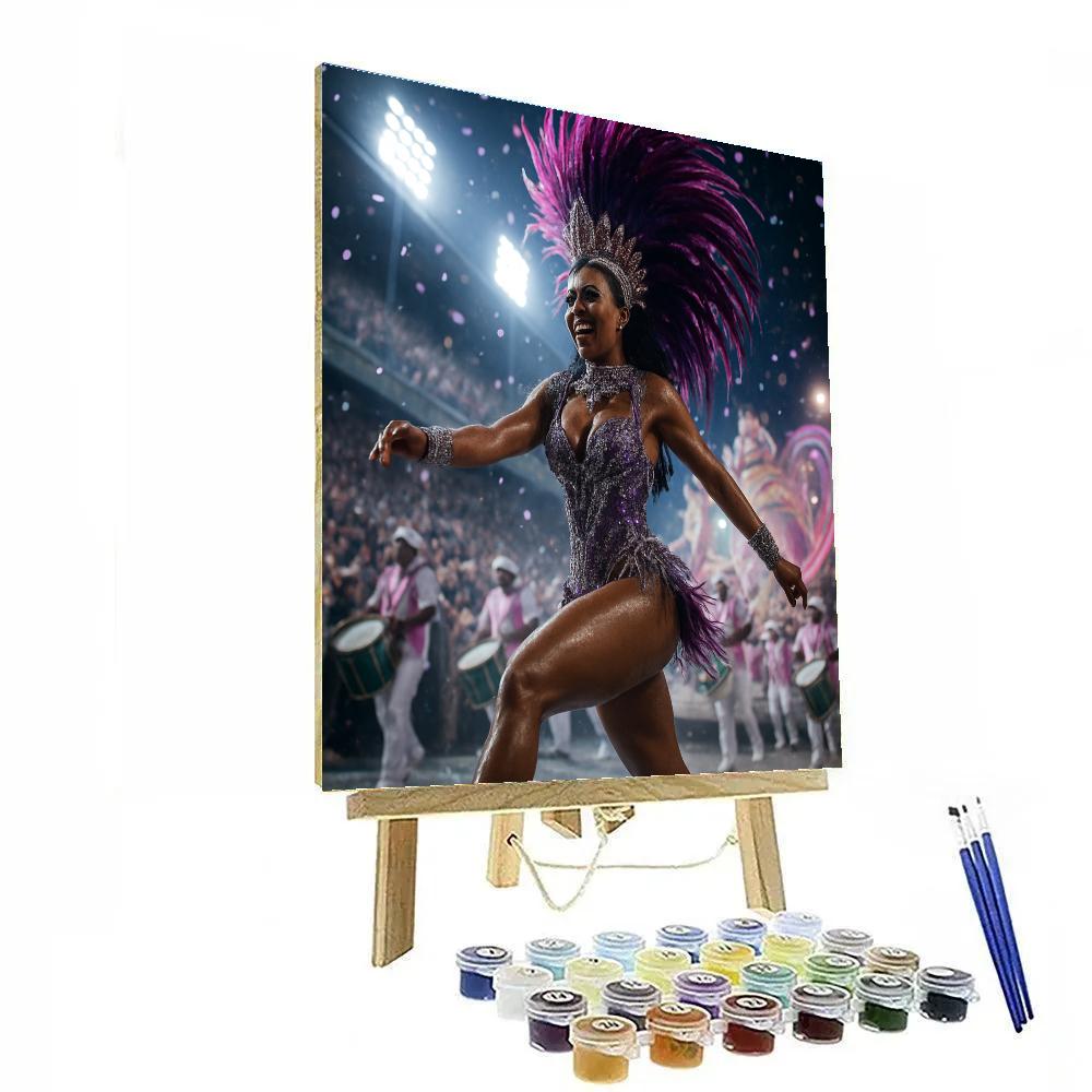 Rio Carnival Night Parade paint by number