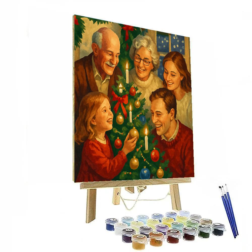 Trimming The Tree Number painting