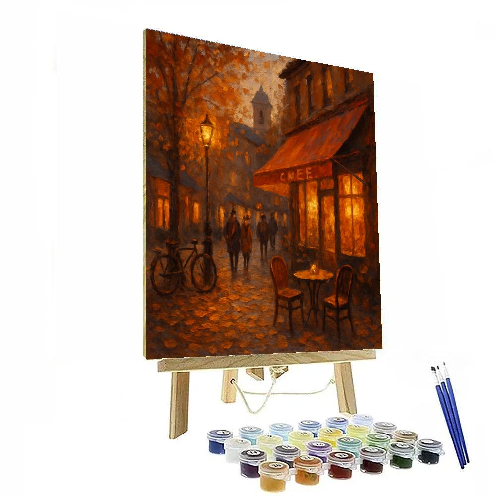 Autumn Corner Café paint by numbers