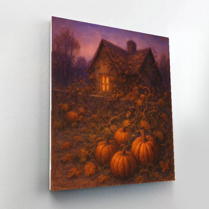 Pumpkin Hollow Twilight Paint by numbers art