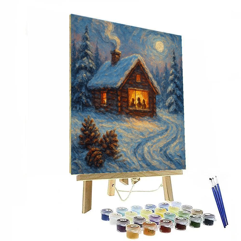 Cabin Hearth And Pine Smoke Numbered painting kits