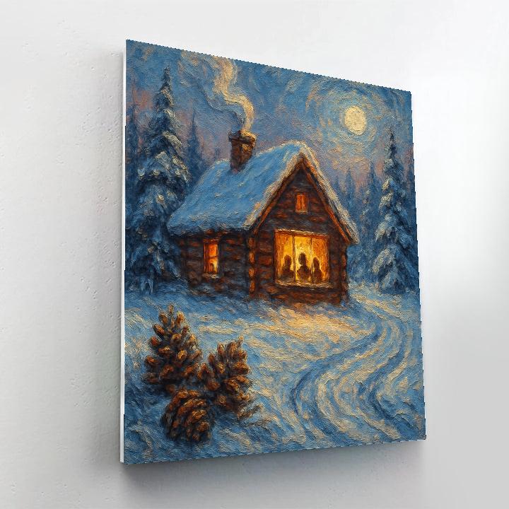 Cabin Hearth And Pine Smoke Numbered painting kits