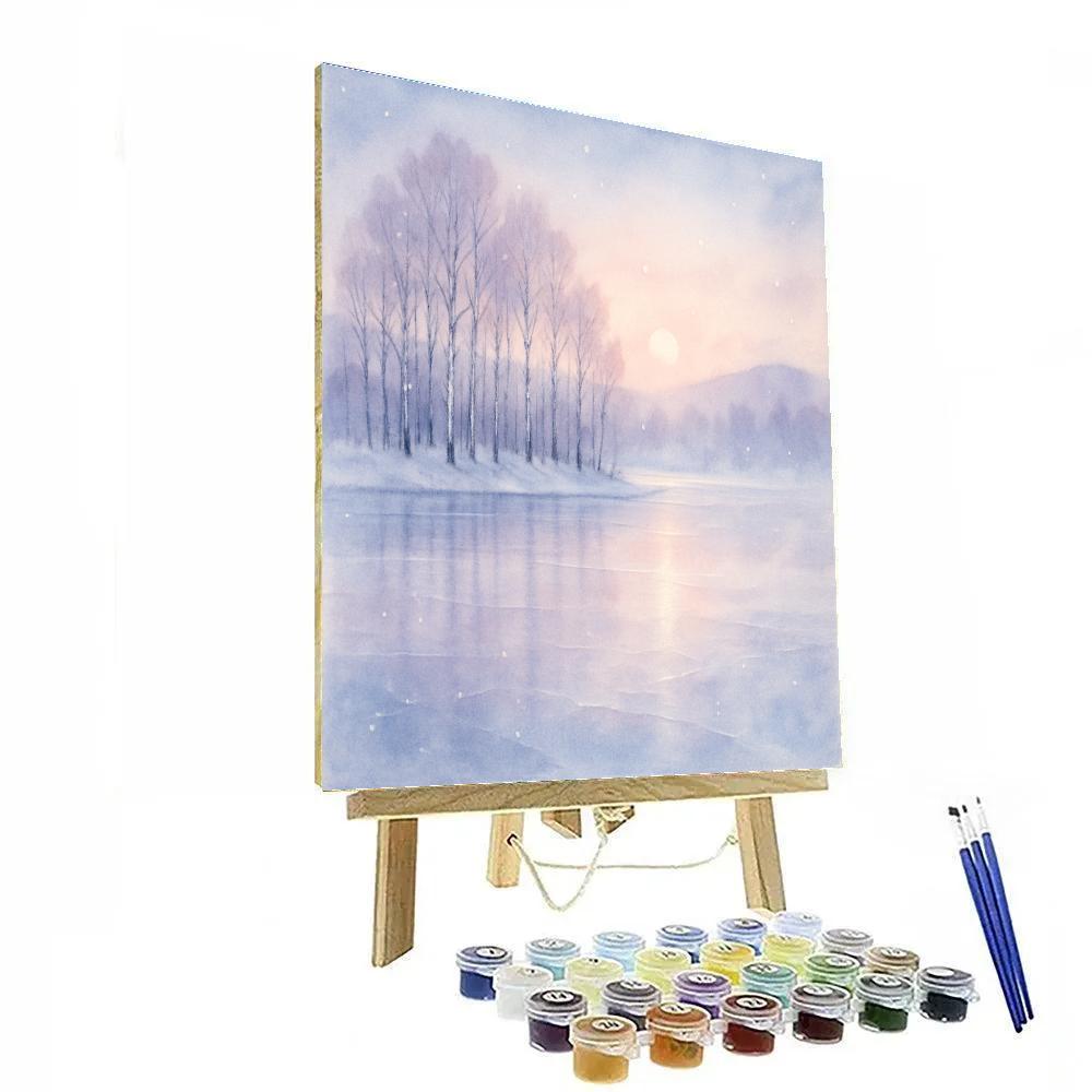 Frozen Mirror Lake Paint by numbers kits