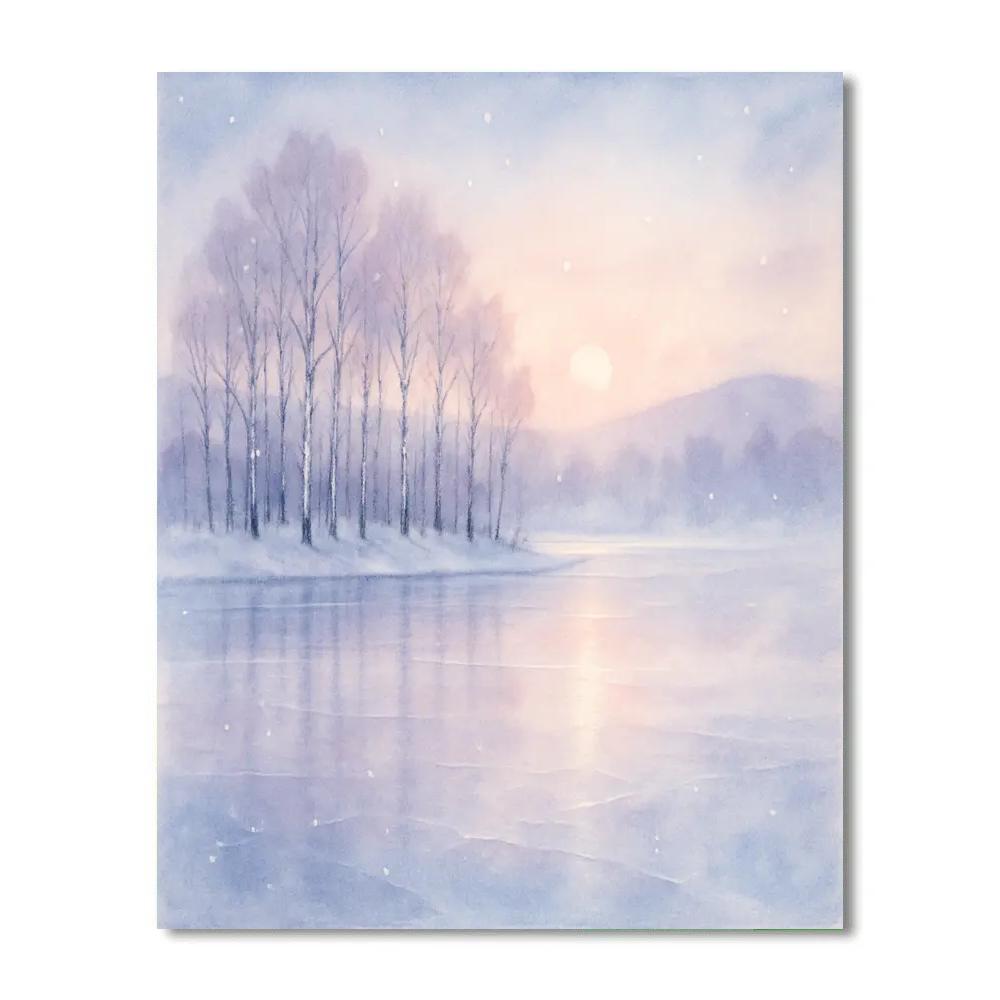Frozen Mirror Lake Paint by numbers kits