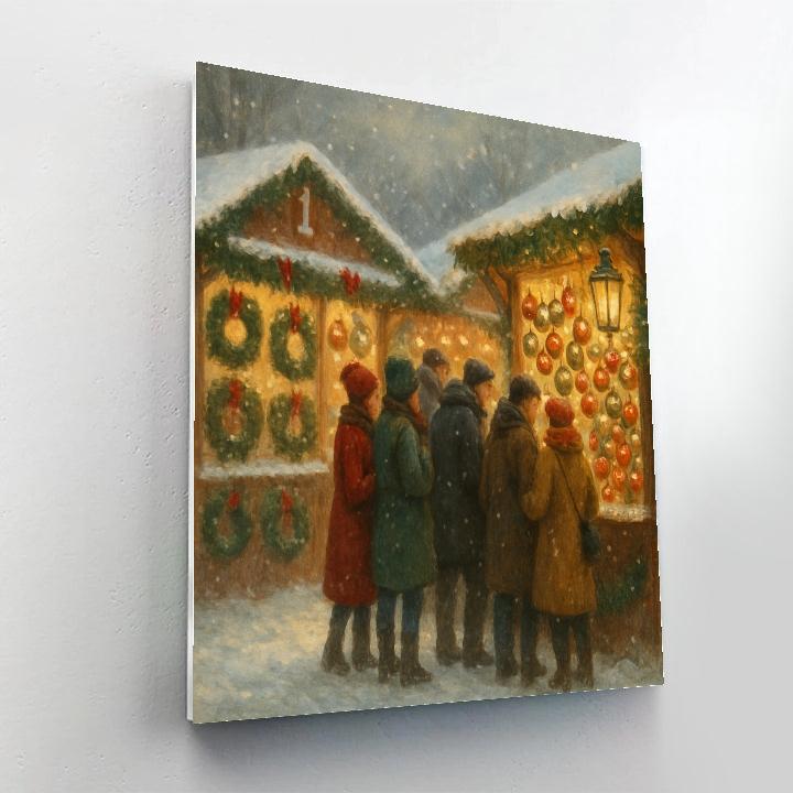 Market Of Wreaths Painting by numbers kit
