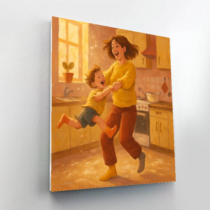 Kitchen Dance Twirl painting number kit