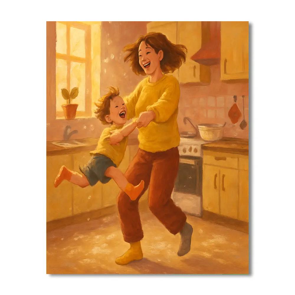 Kitchen Dance Twirl painting number kit