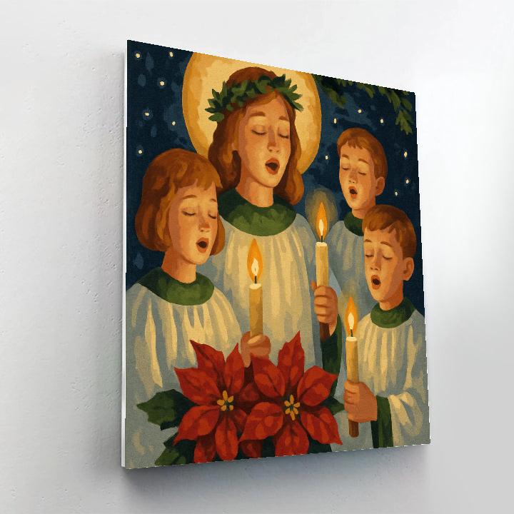 Candlelit Blessing paint by number