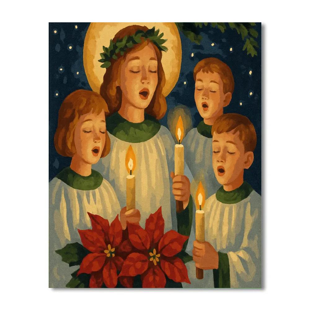 Candlelit Blessing paint by number
