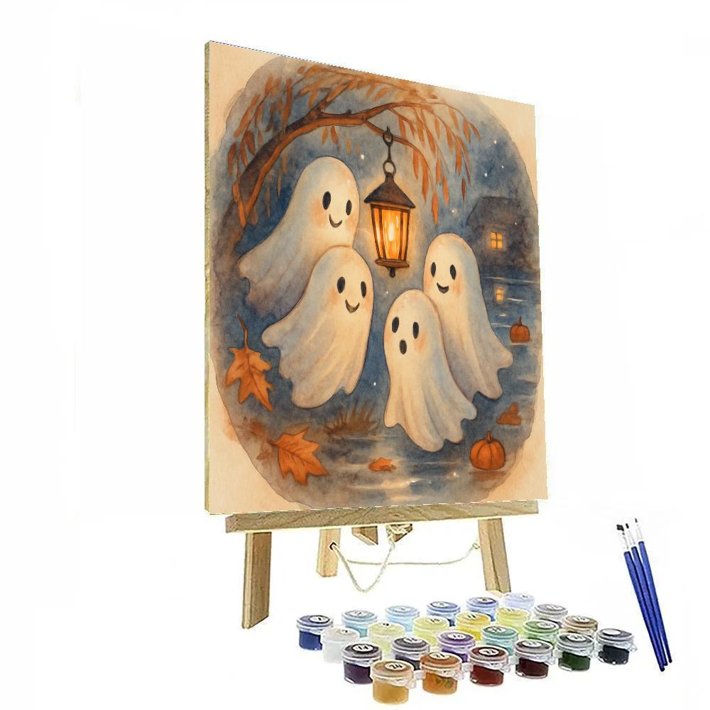 Gentle Ghosts Of Lantern Grove paint by numbers