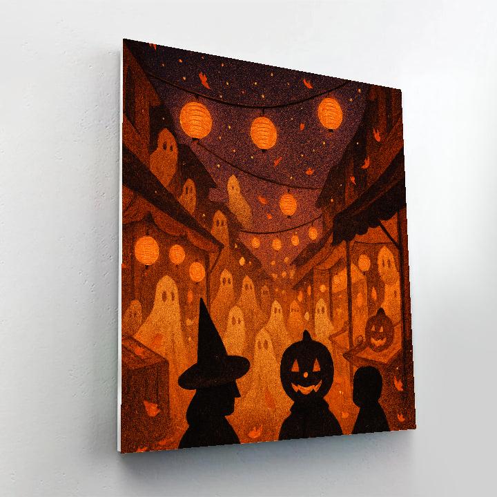 Ghostly Village Festival Number painting