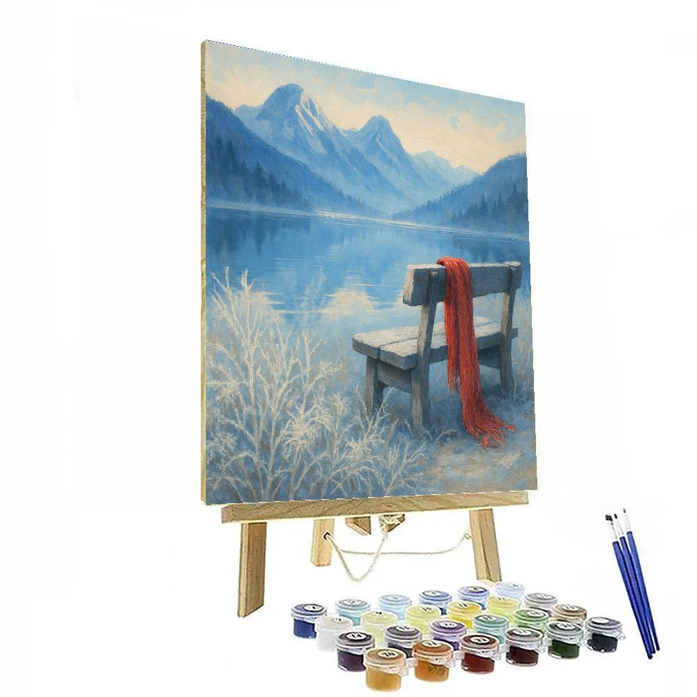 First Frost At Mirror Lake Number painting