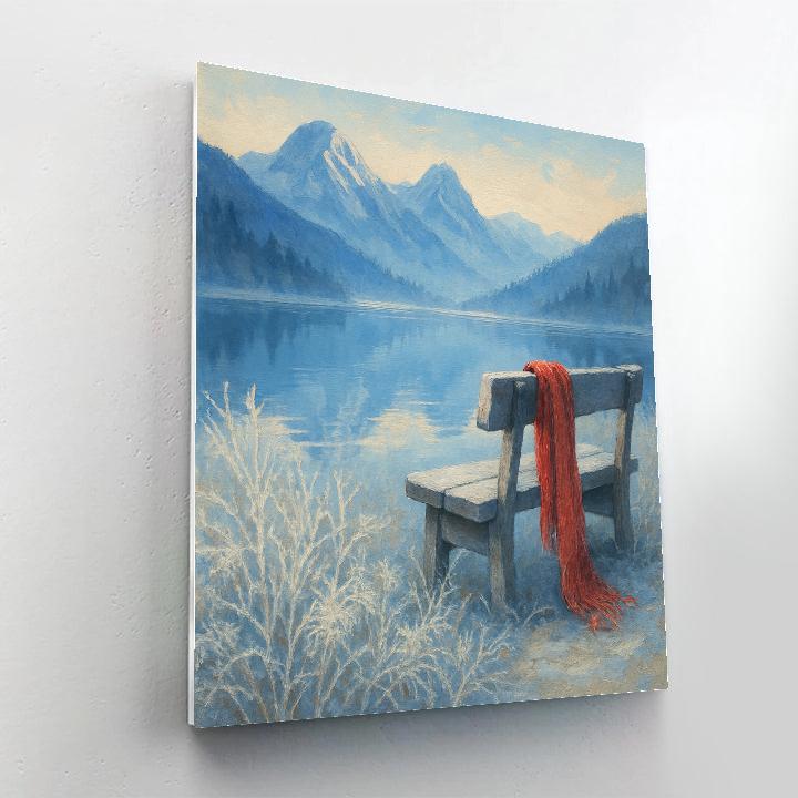 First Frost At Mirror Lake Number painting