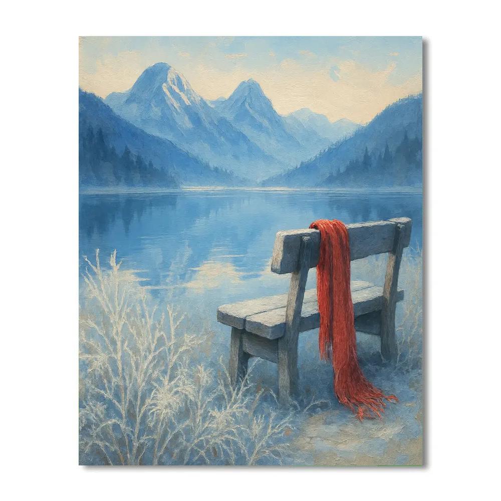 First Frost At Mirror Lake Number painting