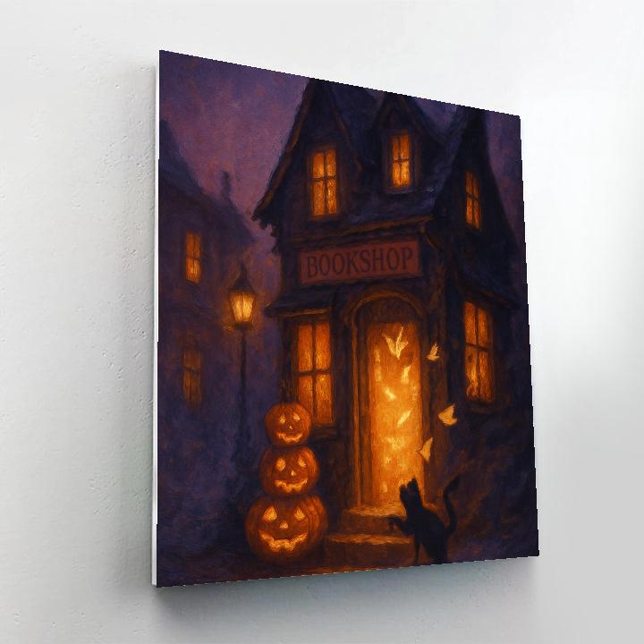 Maple Street Mystery Bookshop Painting by numbers kit