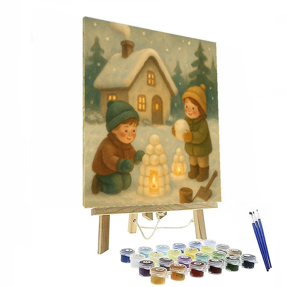 Children Of The Snow Lanterns Number painting
