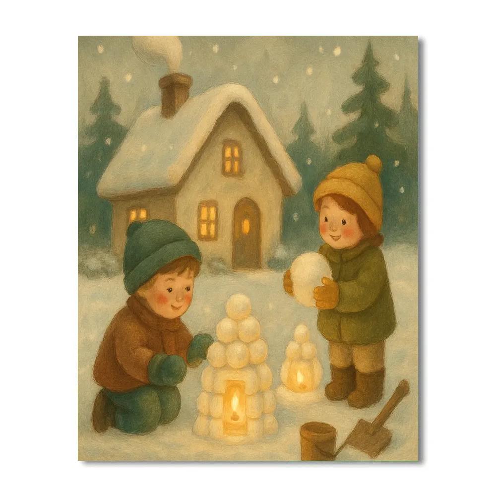 Children Of The Snow Lanterns Number painting